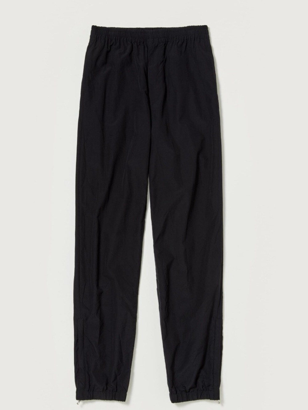 Men's Black Elastic-Waist Jogger Pants